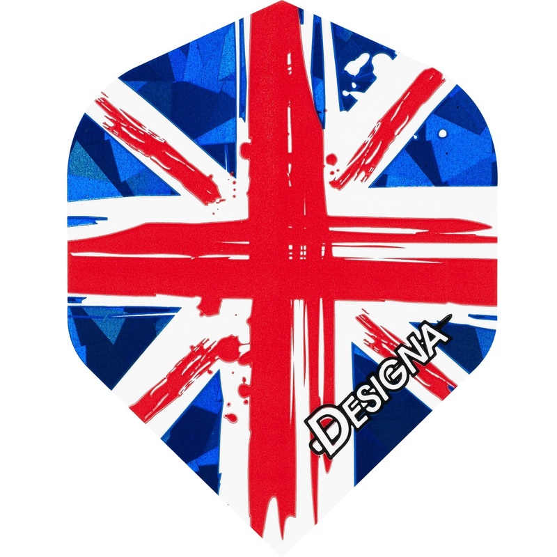 Designa Patriot Dart Flights – Hologram – Std – United Kingdom