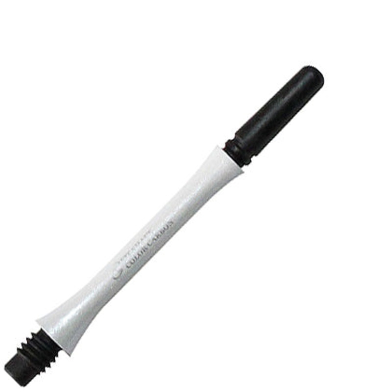 Fit Flight Carbon Slim Spinning Dart Shafts – Inbetween #4 (28.5mm) White