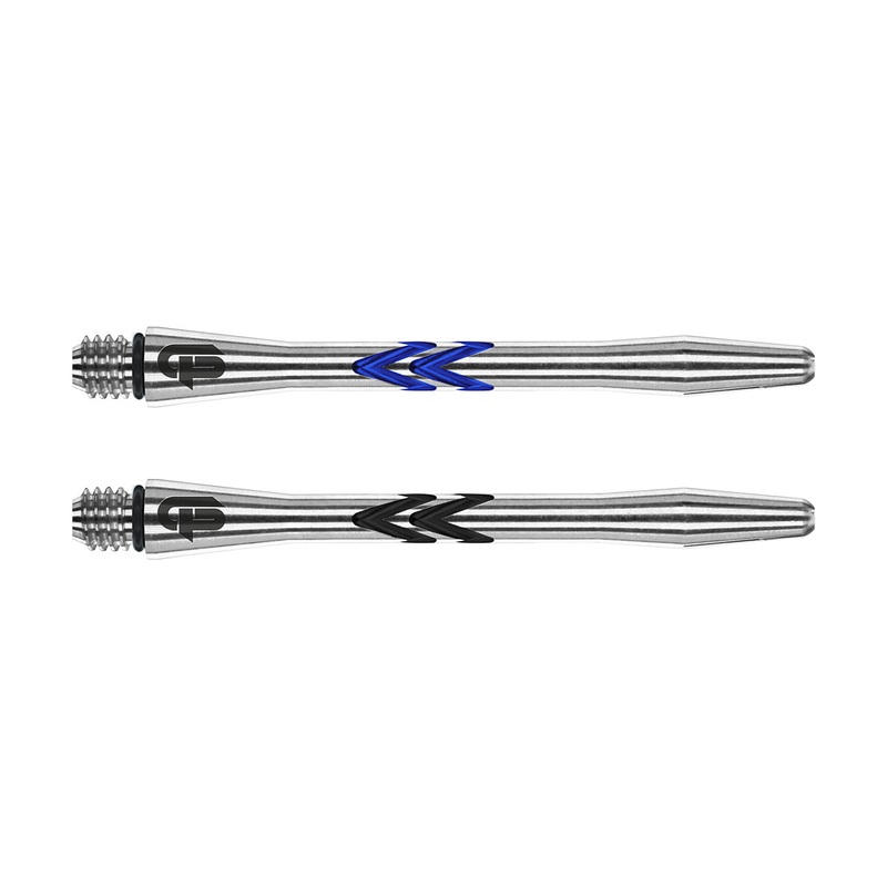 Gerwyn Price Iceman Aluminium V-Groove Dart Stems by Red Dragon Short Blue