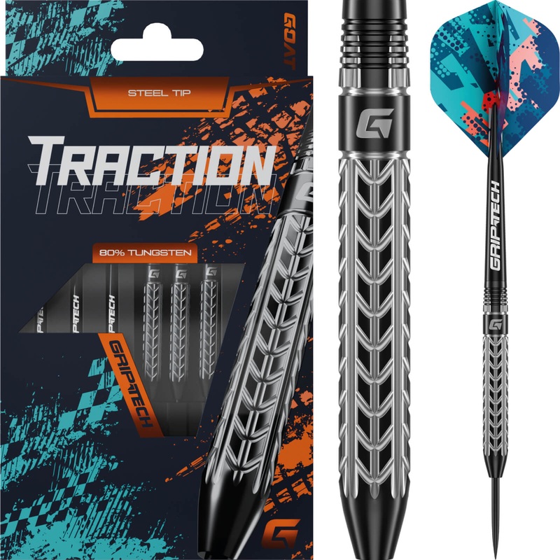 GOAT – Traction Darts – Steel Tip – 80% Tungsten – 22g 24g 22 grams