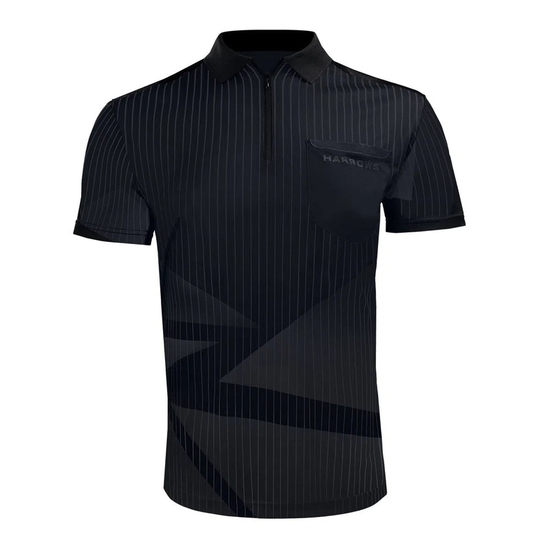 Harrows Darts Shard Black Darts Shirt SMALL
