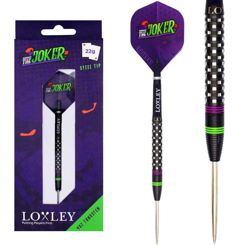 Loxley Davy Proosten The Joker 90% Tungsten Steel Tip Darts 22 GRAM