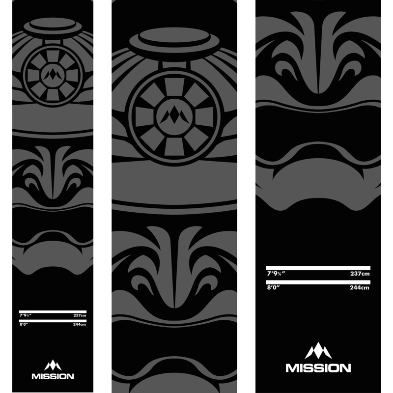Mission Carpet Darts Mat – Non Slip Back – 290cm x 60cm – Samurai
