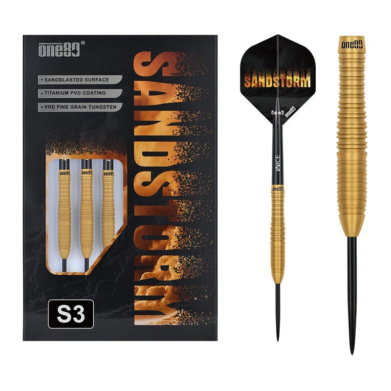 One80 Sandstorm 03 90% Tungsten Steel Tip Darts 23 GRAM