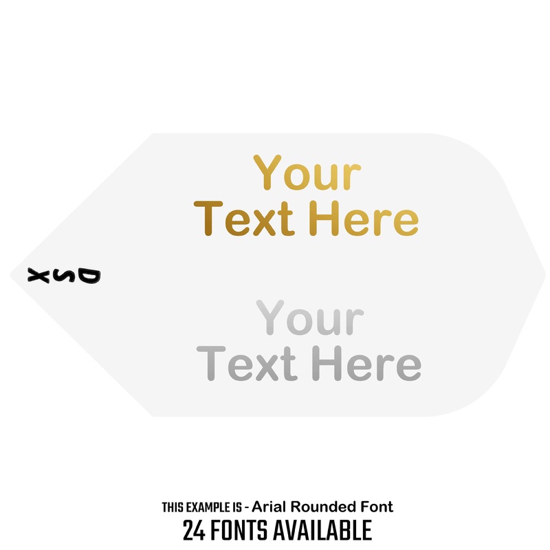 Personalised Flights – Extra Strong – Hot Foil – 5 Sets – Slim – White Default Title
