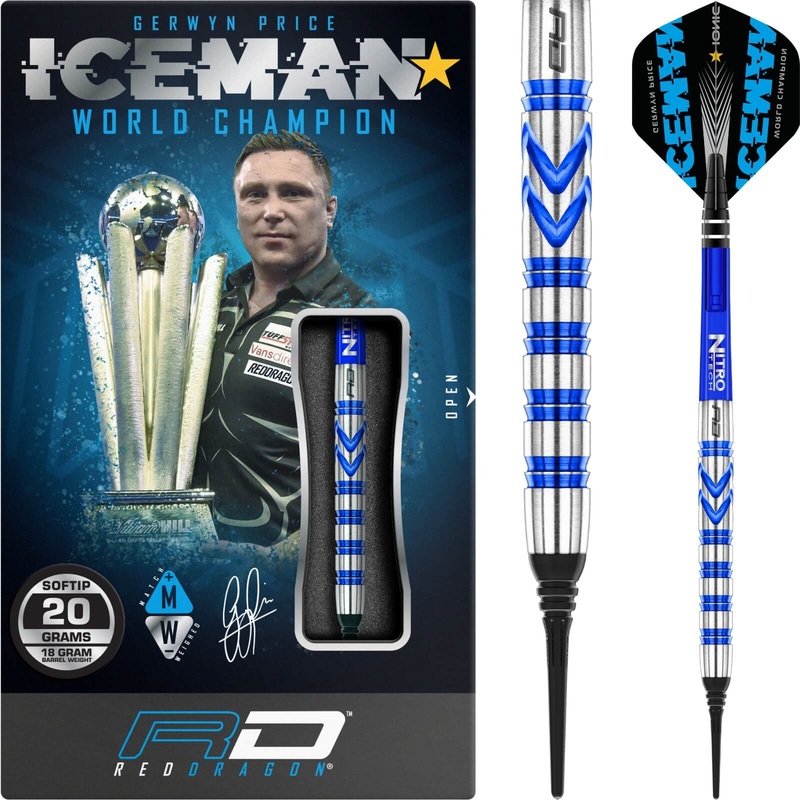 Red Dragon – Gerwyn Price Darts – Soft Tip – 90% Tungsten – 20g 22g 20 grams
