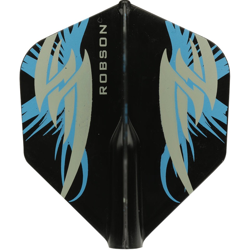 Robson Plus Dart Flights – Standard Black Argo