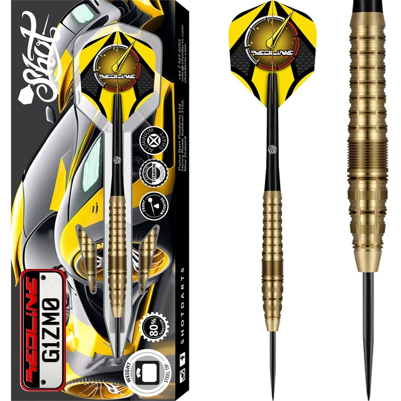 Shot Redline Darts – Steel Tip – 80% Tungsten – G1ZM0 23g