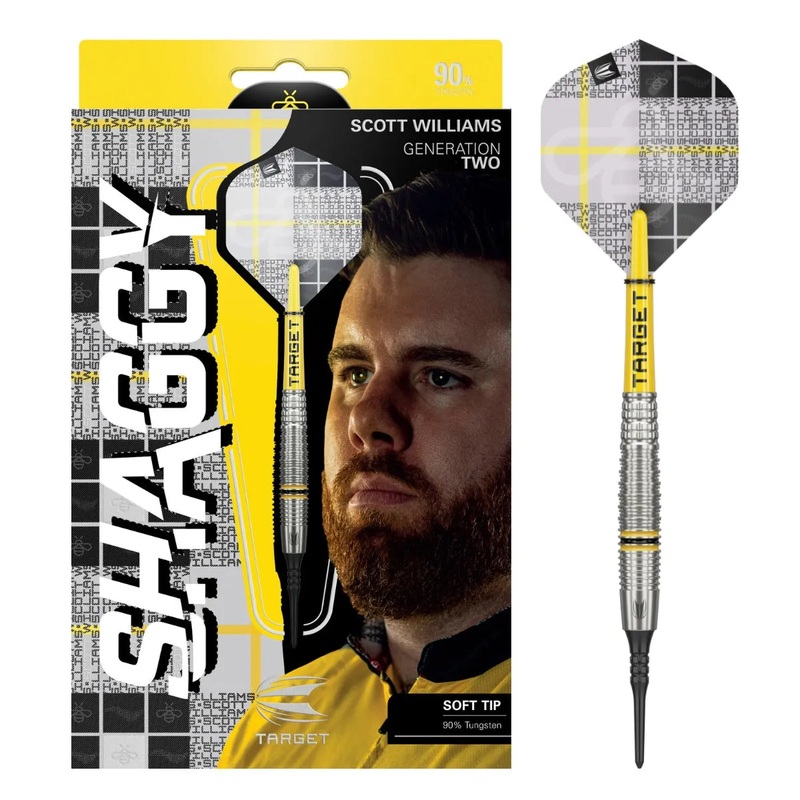 Target Darts Scott Williams Gen 2 90% Tungsten Soft Tip Darts 18 GRAM