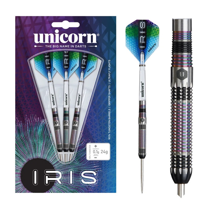 Unicorn Iris 90% Tungsten Steel Tip Darts 22 GRAM
