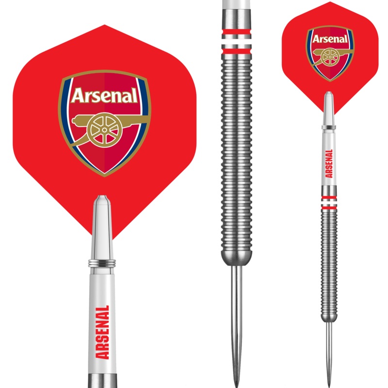 Arsenal FC Darts – Steel Tip Tungsten – Official Licensed – The Gunners – 24g 24g