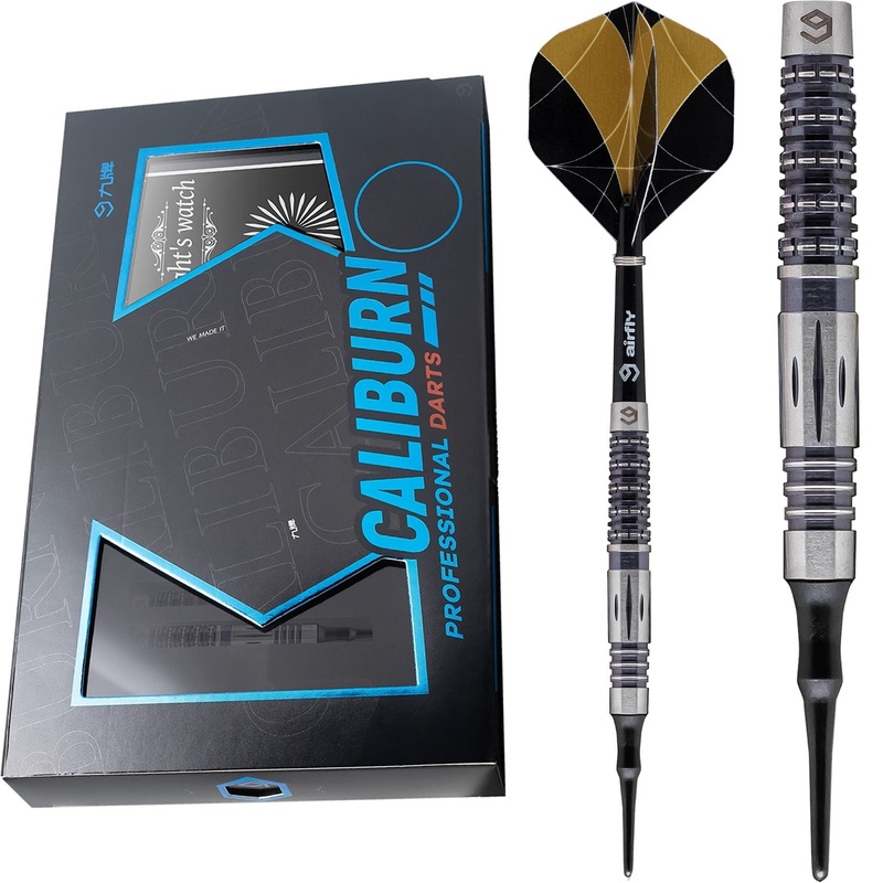 *Caliburn Nights Watch Darts – Soft Tip – 95% – N1 – Black 19g