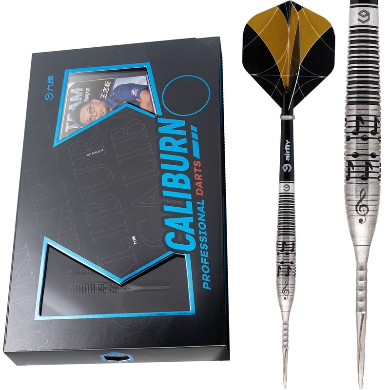 Caliburn Player Darts – Steel Tip – 90% – Black Rings – Melody 23g