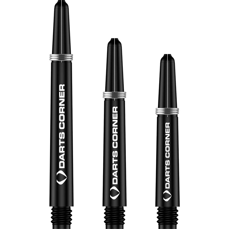 Darts Corner Nylon Dart Shafts – VALUE PACK – 5 Sets – Black Medium