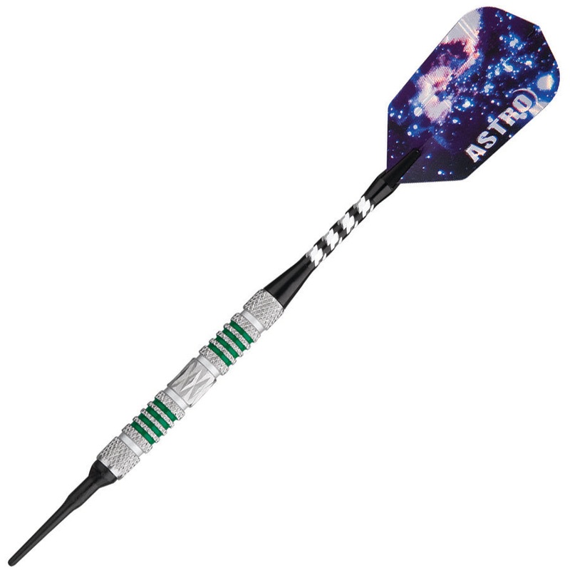 GLD Astro Tungsten Soft Tip Darts – Green 18gm