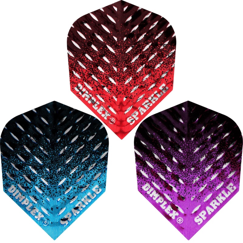 *Harrows Dart Flights – Std – Dimplex Sparkle – Fade Blue