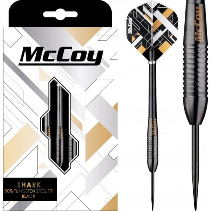 McCoy Shark – 90% Steel Tip Tungsten – Black 22g