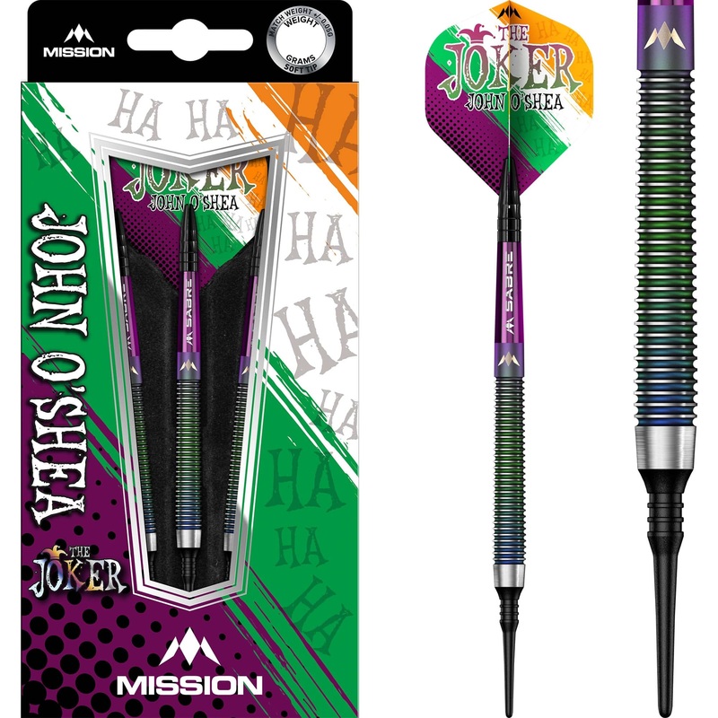 Mission John O Shea Darts – Soft Tip – The Joker – Coral – 20g 20g