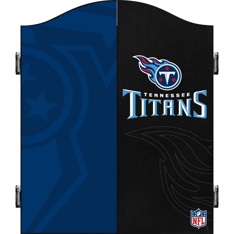 NFL – Dartboard Cabinet – Official Licensed – Tennessee Titans