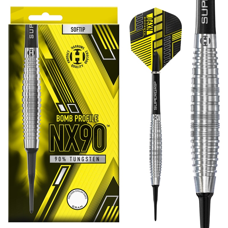 NX90 Bomb 90% Tungsten Soft Tip Darts by Harrows 18 Gram