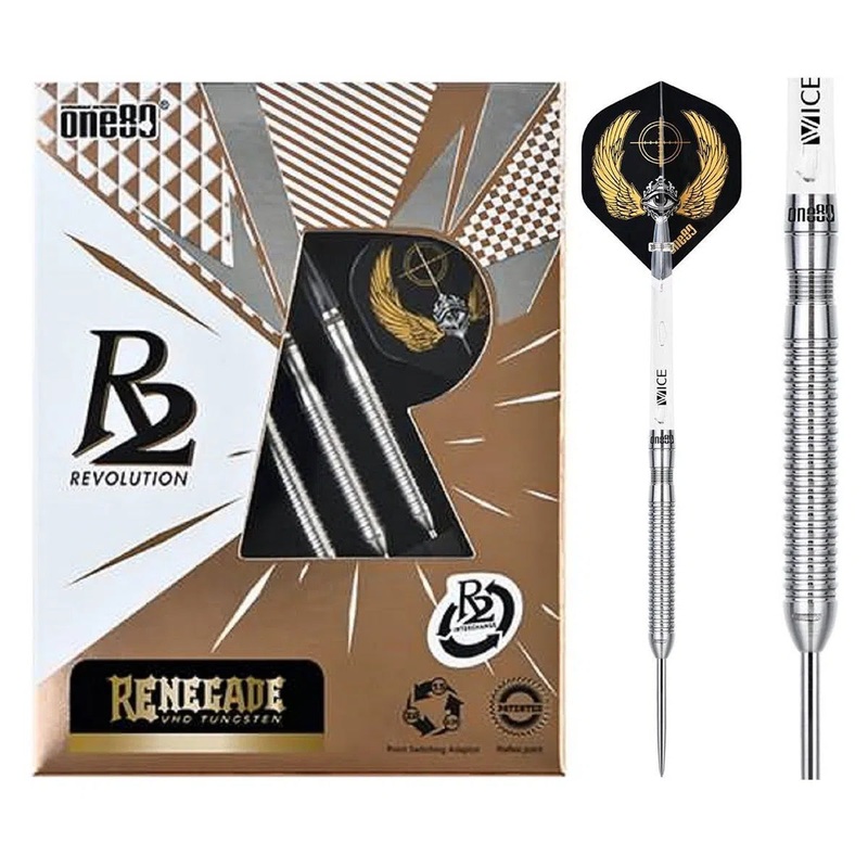 One80 Re-negade (R2 Interchange) 90% Tungsten Steel Tip Darts 22 GRAM