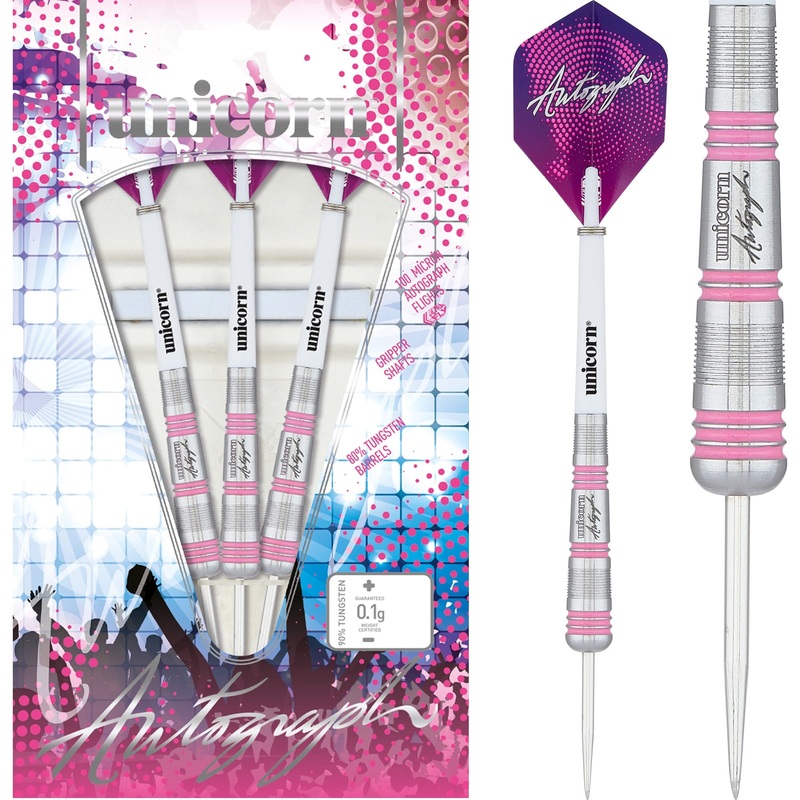 *Unicorn Autograph Darts – Style 3 – Steel Tip – Taper 19g