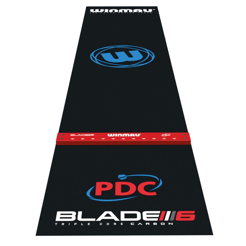 Winmau Pro Zone Precision PVC Dart Mat With Integrated Oche – Black