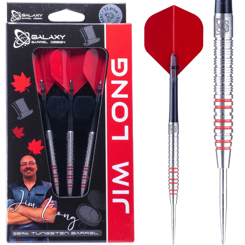 *Galaxy Jim Long Darts – Steel Tip – 90% Tungsten – The Gentleman – 22g 22g