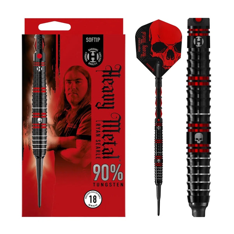 Harrows Ryan Searle 90% Tungsten Soft Tip Darts 18 GRAM