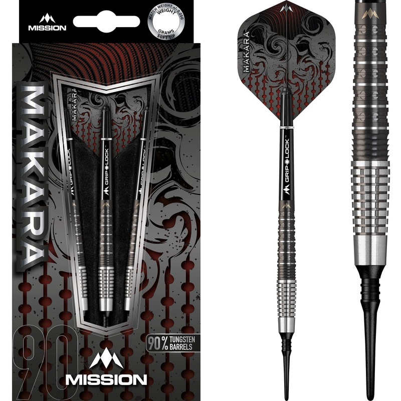 Mission Makara Darts – Soft Tip – M2 – Graphite PVD Black 18g
