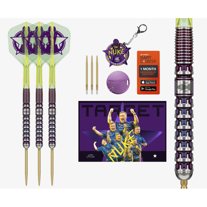 Target Luke Littler G1 World Champion SP 2025 Edition Steel Tip Darts – 23gm