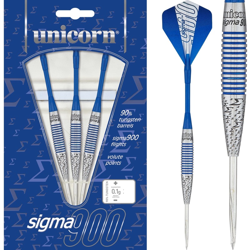 *Unicorn Sigma 900 Darts – Steel Tip – Blue 21g