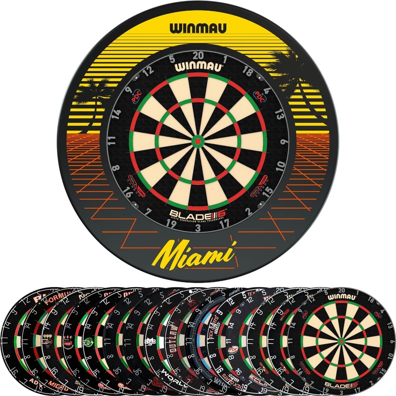 Winmau – Miami Dartboard Surround & Dartboard Bundle – Choose Your Board Bulls NL – Advantage 501
