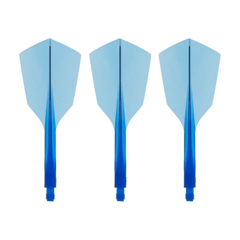 Condor AXE 120 Dart Flights – Narrow – Clear Blue Short