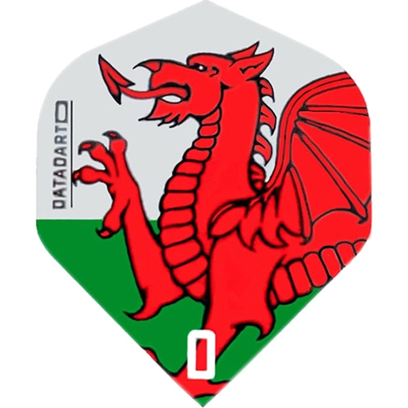 Datadart Dart Flights – CMF Designs – No2 – Std – Wales – Welsh Dragon
