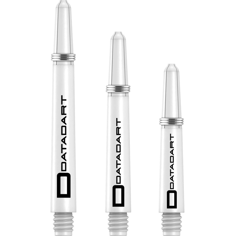 Datadart Signature Nylon Shafts – Stems with Springs – White Medium