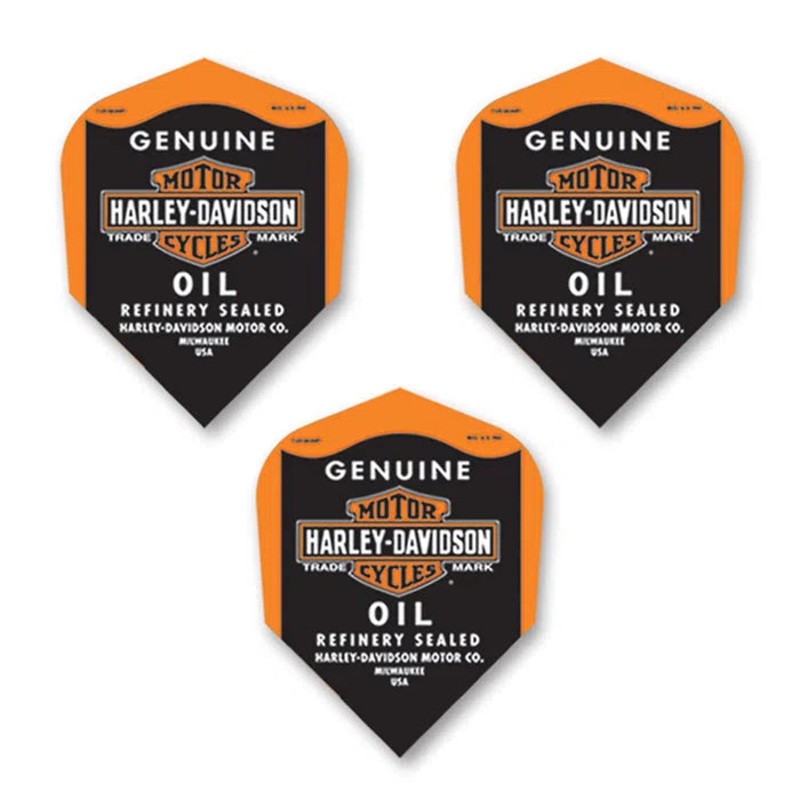 DW Harley Davidson Black Oil Dart Flights