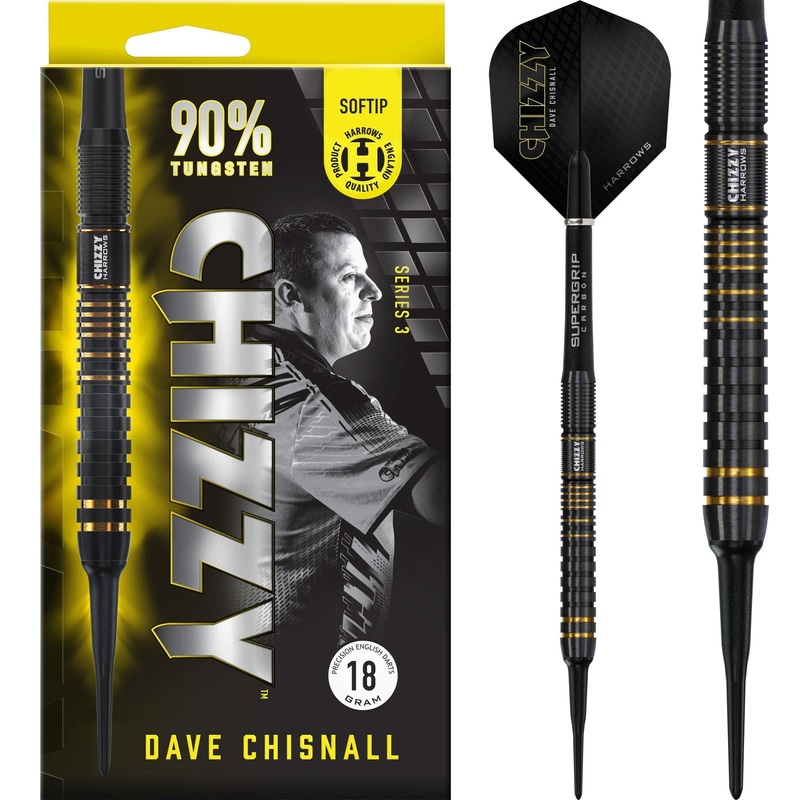 Harrows Dave Chisnall Darts – Chizzy – Soft Tip – 90% Tungsten – Series 3 18g
