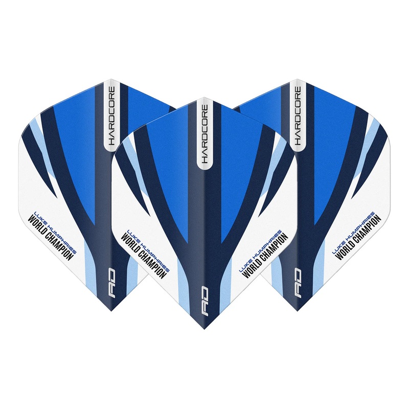 LUKE HUMPHRIES BLUE & WHITE HARDCORE STANDARD Standard 100 Micron Poly metronic extra thick