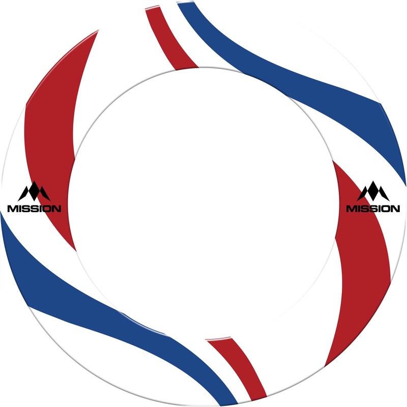Mission Dartboard Surround – Nederland Design – White – Swirls