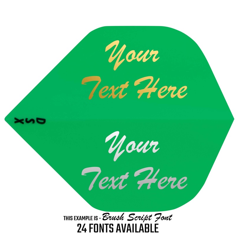 Personalised Flights – Extra Strong – Hot Foil – 5 Sets – Std – Green Default Title