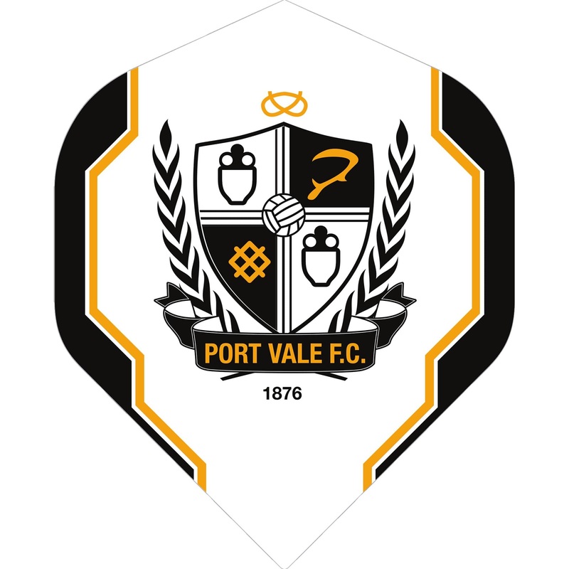 *Port Vale FC – Official Licensed – The Valiants – Dart Flights – F1 – Logo with Trim