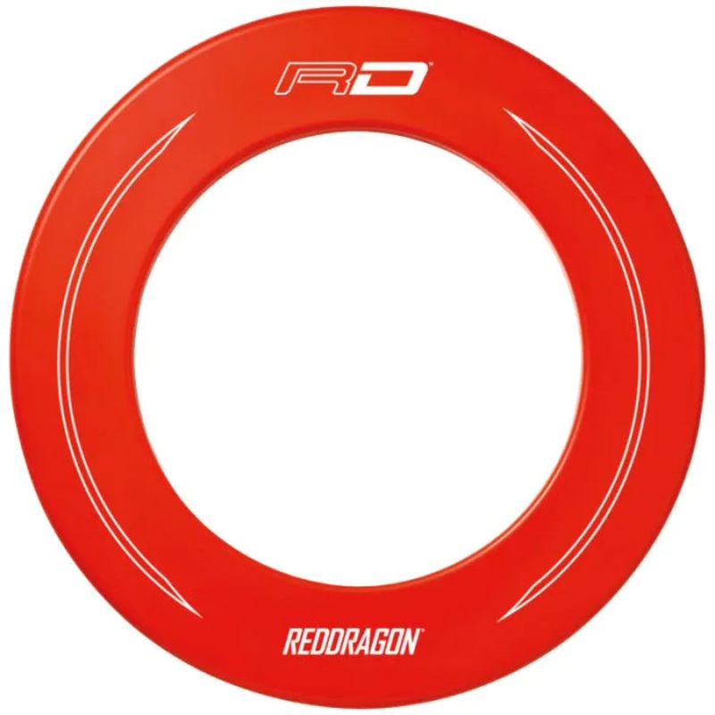 Red Dragon Branded Red Dartboard Surround Red Not Included 43.6cm Inner Diameter, 67.5cm Outer Diameter