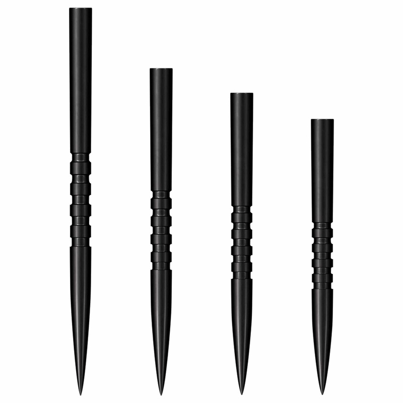 Shot Grip Dart Points – Steel Tip – 5 Ring – Black 32mm