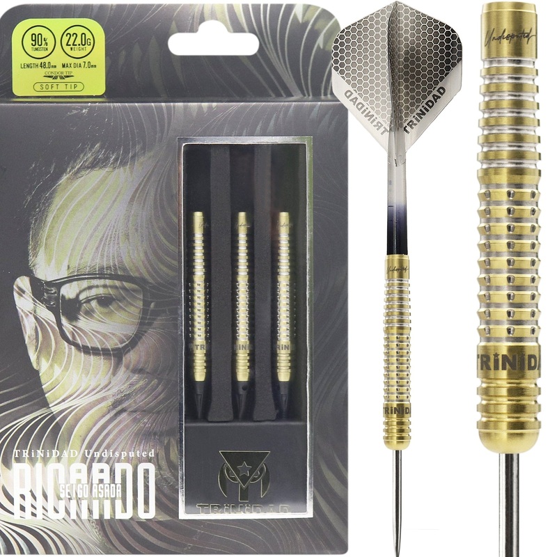 Trinidad Undisputed Darts – Steel Tip – 90% Tungsten – Ricardo – 22g