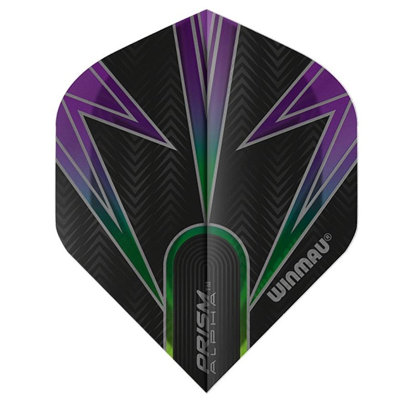 Winmau Prism Alpha Translucent Purple Dart Flights Standard Purple