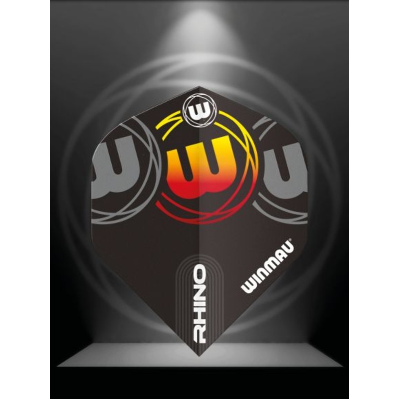 Winmau Rhino Black Grey & Orange Extra Thick Standard Standard 100 Micron Poly metronic extra thick