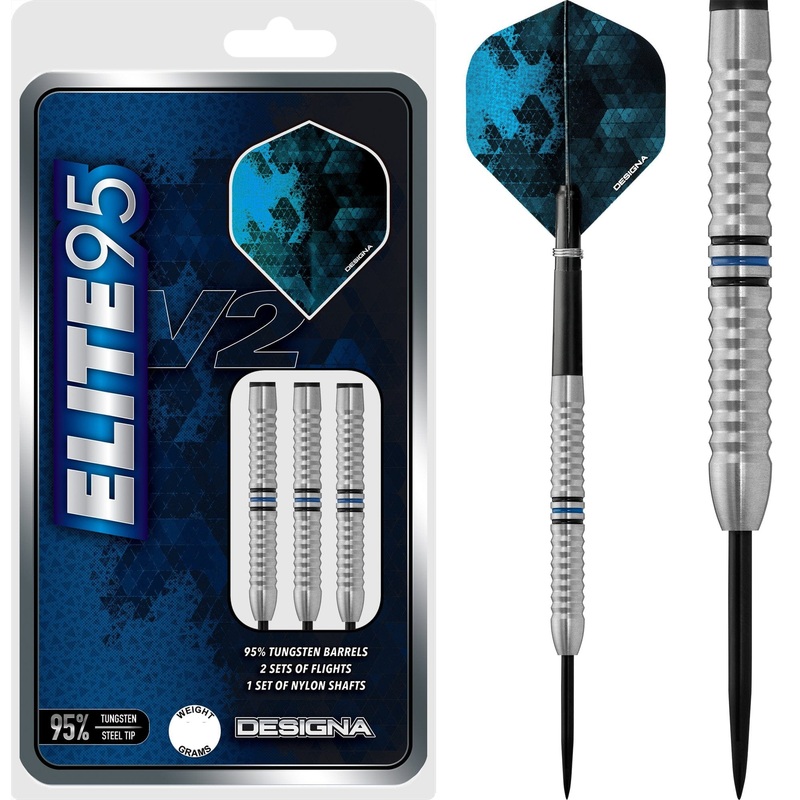 *Designa Elite 95 V2 Darts – Steel Tip – M3 22g