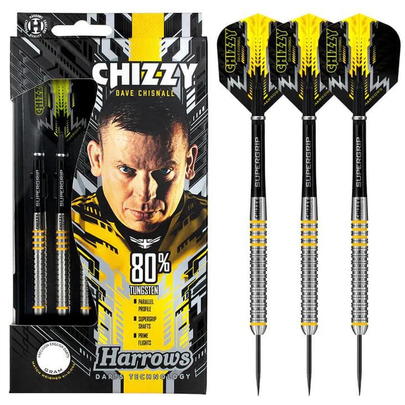Harrows Dave Chisnall Chizzy 80% Tungsten Steel Tip Darts 21 GRAM