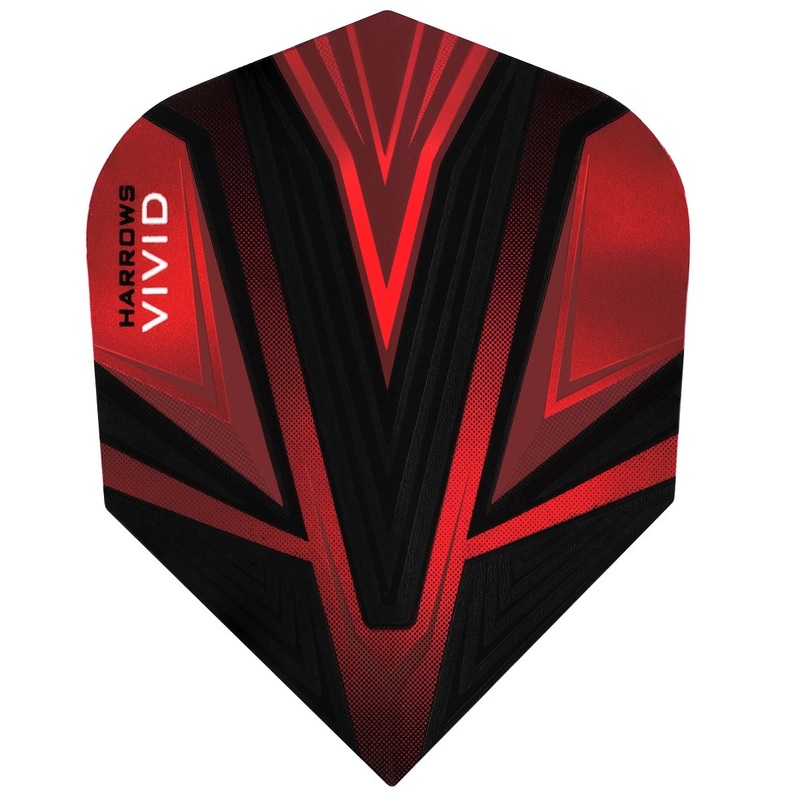 Harrows Vivid Red Dart Flights Red